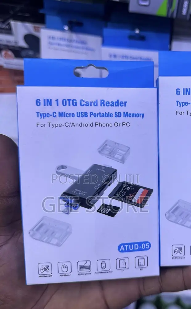 ATUD-05 6-in-1 OTG Card Reader - 1