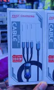 Kebo ya Kuchaji Haraka 100W 3-in-1 - 1
