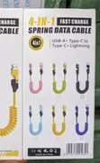 Kebo ya Kuchaji Haraka ya 4-in-1 ya Spring - 1