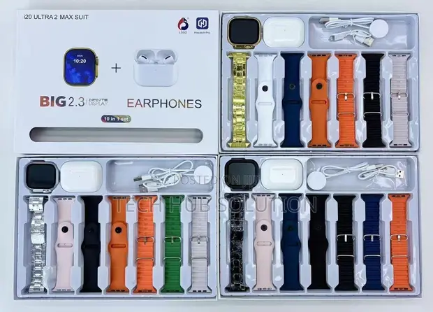 20 Ultra 2 Maxsuit Smart Watch + Earphones - 1
