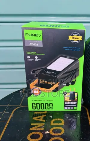 Punex Powerbank JY-626 60000mAh na Kuchaji kwa Jua