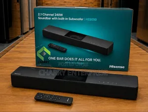 Hisense HS2000 2.1 Channel 240W Soundbar with Built-in Subwoofer