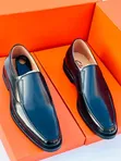 Viatu vya Clarks Classic vya Wanaume vya Ngozi - Nyeusi na Kahawia - 5