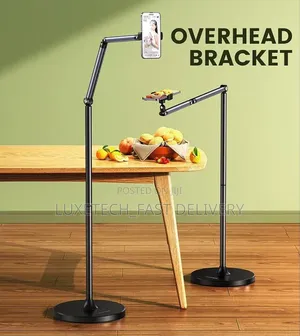 Adjustable Floor Stand for Phone & Tablet - 360° Rotating
