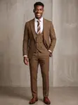 Men's Brown Suits - Brand New - 2