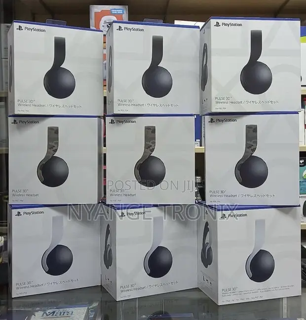 Sony Pulse 3D Wireless Headphones - Black - 1