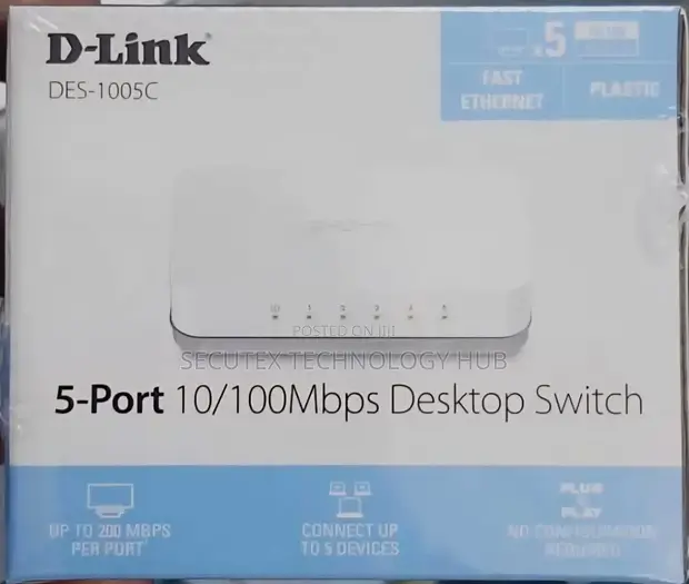 D-Link 5-Port Gigabit Ethernet Network Switch - 1