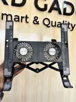 Plastic Laptop Cooling Stand - Inaweza Kurekebishwa Urefu - 3