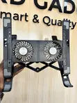 Plastic Laptop Cooling Stand - Inaweza Kurekebishwa Urefu - 4