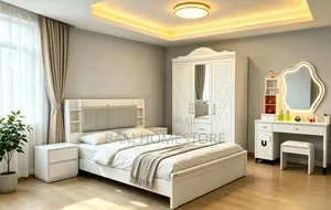 Complete Bedroom Set: Queen Bed, Wardrobe & Dressing Table