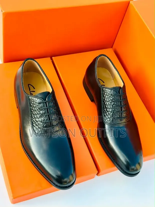 Viatu vya Ngozi vya Wanaume Clarks & Dior Moccasins - Daraja A - 1