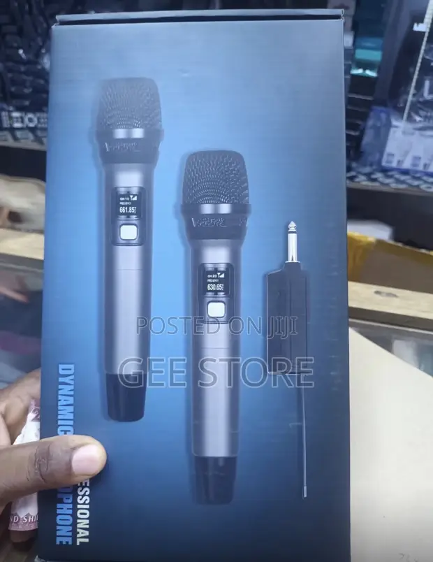 Professional Dual Wireless Dynamic Microphone System - 1