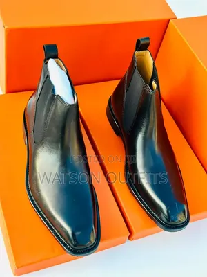 Men's Travolta Leather Boots - Brand New
