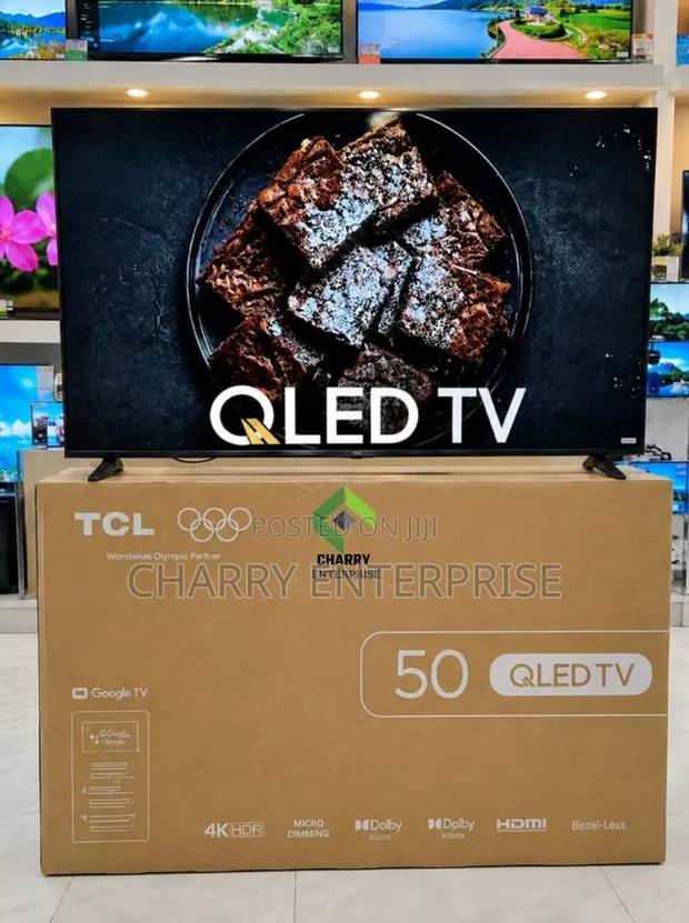 TCL 50-Inch 4K QLED Smart Google TV with Dolby Vision/Audio - 1