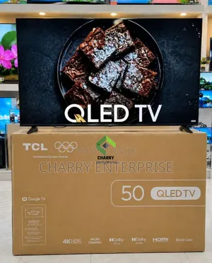 TCL 50-Inch 4K QLED Smart Google TV with Dolby Vision/Audio