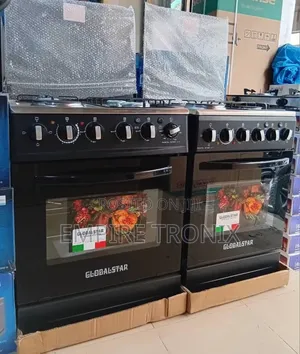 Jiko la Globalstar 60x60: 3 Gas, 1 Plate ya Umeme, Oven ya Umeme