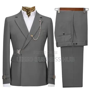Mario Casas Men's Suit - Gray, Brand New