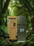 Bruhm 138L Double Door Refrigerator - 3