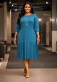 Classic Fashion Long Walk Dress - 2