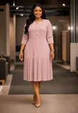 Classic Fashion Long Walk Dress - 4