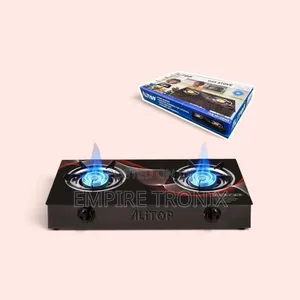 Alitop GS-003 2 Burner Gas Stove with Tempered Glass