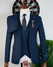 Men's Blue Suit - 3 Pieces - 2