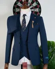Men's Blue Suit - 3 Pieces - 5