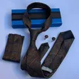 Premium Tie, Pocket Square & Cufflinks Set - 3