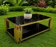 Black and Gold Coffee Table - 1