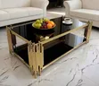 Black and Gold Coffee Table - 2