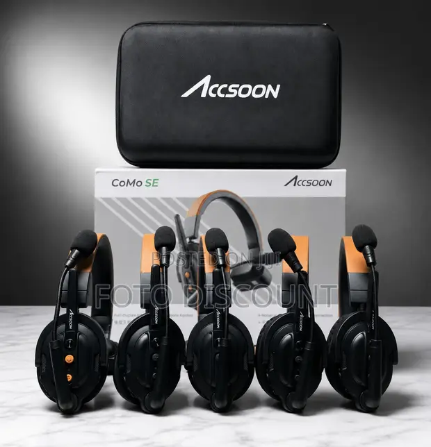 Accsoon CoMo SE Wireless Intercom System (5-Headset Kit) - 1