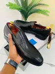 Clarks Loafers za Ngozi za Kawaida - Nyeusi & Kahawa - 1