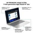 New HP ProBook 440 G11 Laptop - Intel Core Ultra 5, 8GB RAM, 512GB SSD - 2
