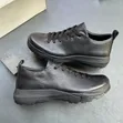 Men's ECCO Premium Leather & Suede Casual Sneakers - 4