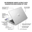 New HP ProBook 460 G11 Laptop: Intel Core Ultra 7, 8GB RAM, 512GB SSD - 4