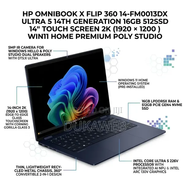 Laptop Mpya HP OmniBook X Flip 14" - 1