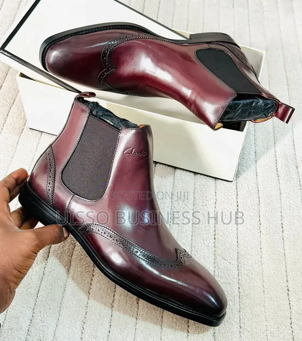 Clarks Men's Leather Boots - 1