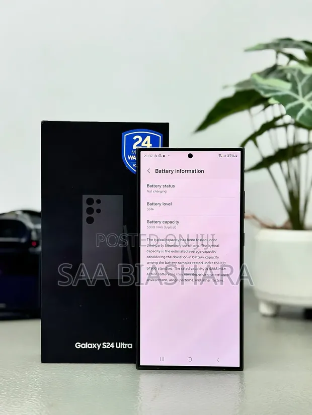 Samsung Galaxy S24 Ultra 256GB Mpya Nyeusi - 1
