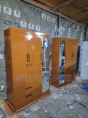 Three-Door Wardrobe with 2 Drawers