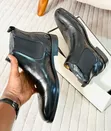 Black Leather Boots - Men's Size 40-44 - 2