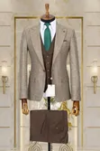 Mario Casas 3-Piece Suit - Brown - 2