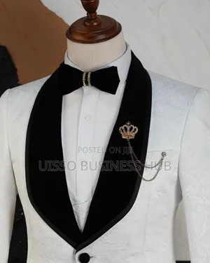 Mario Casas Black and White Suit