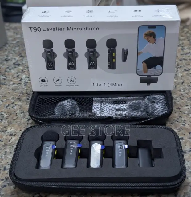 T90 4-in-1 Wireless Lavalier Microphone System - 1