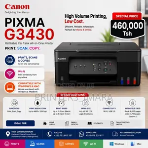 Canon Pixma G3430 All-in-One Ink Tank Printer