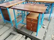 Wooden Table with Metal Legs - 1