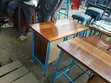 Wooden Table with Metal Legs - 2