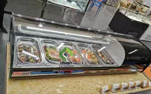 Commercial Counter Top Salad Bar Refrigerated Display Case