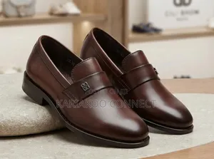 Children's Brown Faux Leather Shoes