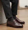 Viatu vya Watoto vya Kahawia vya Faux Leather - 4