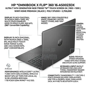 New HP OmniBook Ultra Flip 16" Laptop